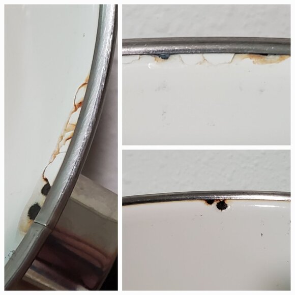 Prestige Japy Marne Brown Paisley Enamel Lidded Pot - Picture 10 of 10